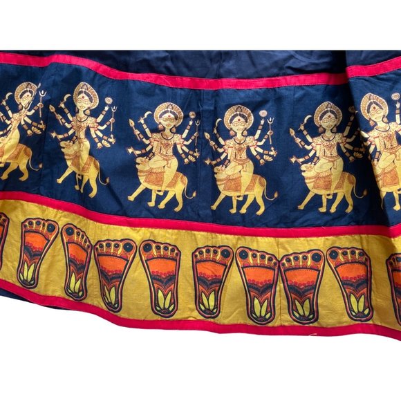 NWT UDD skirt with Dupatta set of 2 Yellow Black 96 x 32 in - Picture 5 of 11